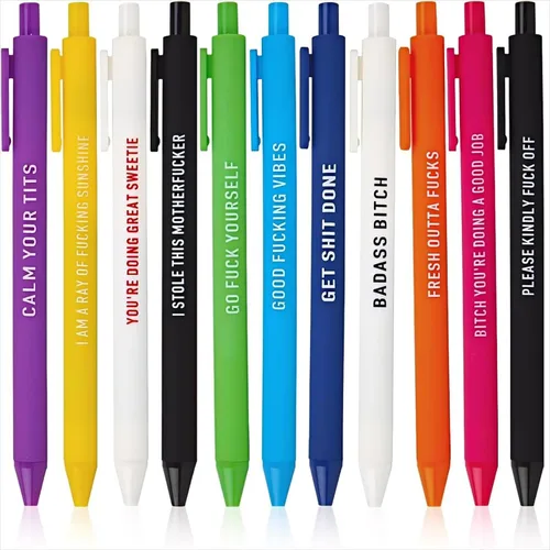 Miniatura 21 de Juego de 5 bolígrafos divertidos para enfermera, bolígrafos divertidos de tinta negra, bolígrafos de enfermería para enfermeras, médicos