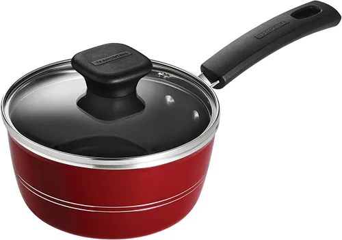 Miniatura 17 de Tramontina Sicilia - Juego de utensilios de cocina antiadherentes de 10 piezas con tapas de vidrio, ollas y sartenes antiadherentes de aluminio