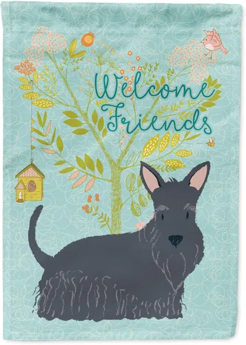 Miniatura 49 de Caroline's Treasures BB7594GF Bandera de jardín de Husky siberiano con texto en inglés "Welcome Friends" - Bandera decorativa para patio exterior