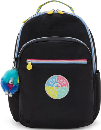 Miniatura 61 de Kipling Seoul - Mochila grande metálica para portátil de 15 pulgadas, Agua (Aqua Flowers)