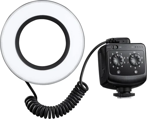 Miniatura 4 de Godox Anillo de luz LED macro 72 con 8 anillos adaptadores de lente para cámaras réflex digitales Canon Nikon Pentax Olympus