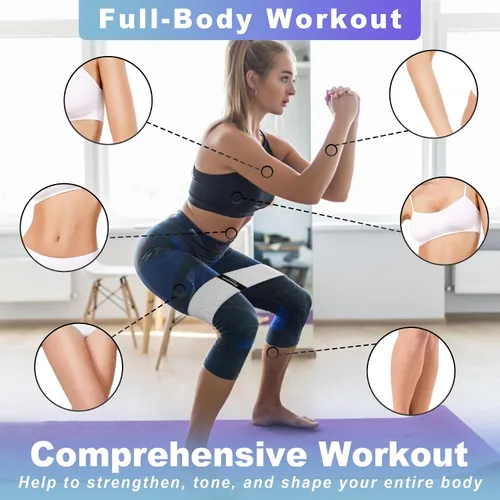 Miniatura 5 de Honmein Bandas de Resistencia para Entrenamiento, Juego de Bandas de Ejercicio de 3 Niveles para Mujeres y Hombres, Bandas de Caderas, Piernas