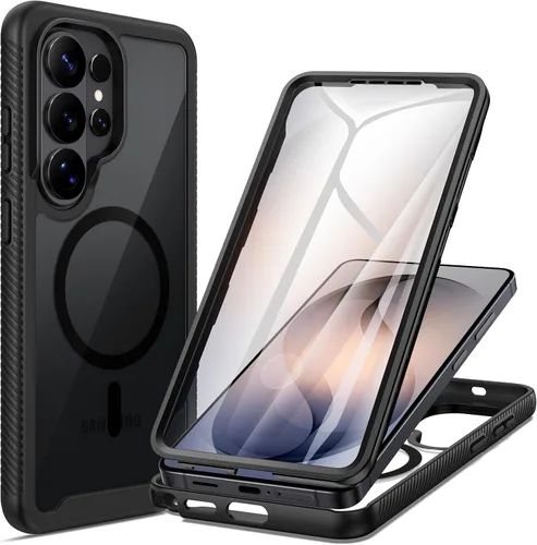 Miniatura 17 de seacosmo Diseñada para funda de teléfono Galaxy A14 5G, cubierta de cuerpo completo a prueba de golpes, con protector de pantalla integrado, funda