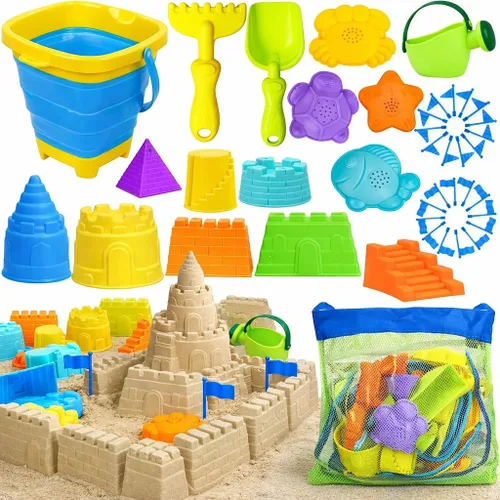 TOY Life Juguetes de playa para niños de 4 a 8 años, juguetes de arena para niños pequeños de 1 a 3 años, juguetes de playa para niños de 8 a 12