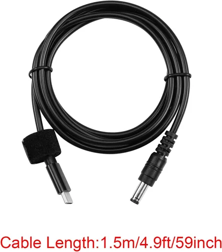 Miniatura 7 de GINTOOYUN Cable de carga USB C a DC5521 de 65 W PD USB tipo C de entrada a CC 0.217 x 0.083 in, cable de carga de alimentación de salida, para 15v
