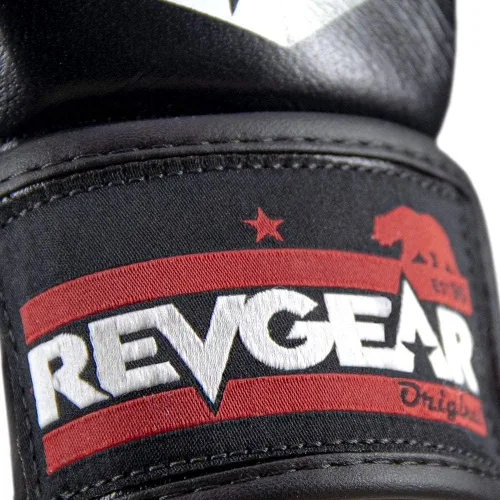 Miniatura 7 de Revgear Pro Series MS1 MMA Boxing Gloves, Premium Leather for Muay Thai, Sparring, MMA Enthusiasts, Medium, Black, Ideal for Training, Great