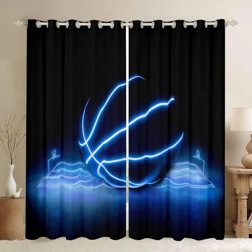 Miniatura 42 de Cortinas opacas con diseño de galaxia psicodélica, estilo bohemio, sol, luna, arcoíris, teñido anudado, 84 pulgadas de ancho x 63 pulgadas de largo