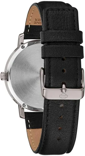 Miniatura 4 de Harley-Davidson 76A163 - Reloj de pulsera para hombre diseño de calavera estrellas y rayas correa de piel