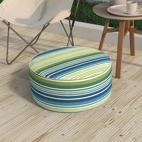 Miniatura 26 de Taburete inflable para exteriores de 31 pulgadas de diámetro x 14 pulgadas de alto, taburete portátil para todo tipo de clima, taburete de muebles