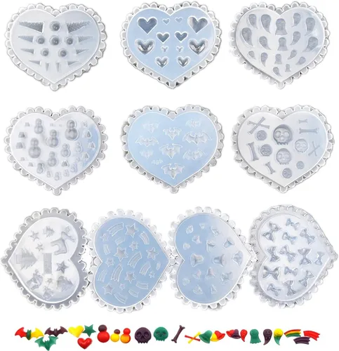 Miniatura 4 de 10 moldes de silicona para uñas, decoración de arte de uñas, moldes de resina para manicura, plantillas de cristal, herramientas de manicura