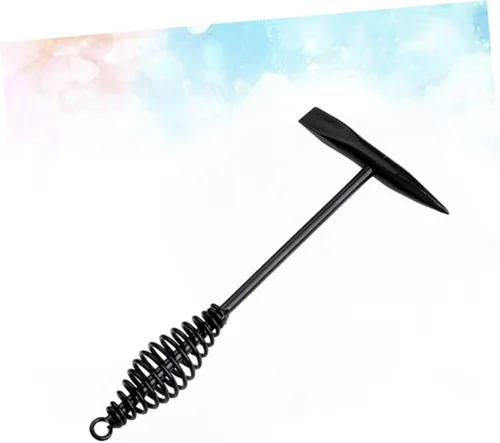 Miniatura 9 de TEHAUX Mango de resorte de martillo de escoria de soldadura 17.64 oz para eliminación eficiente de escoria Construcción de acero de alto carbono