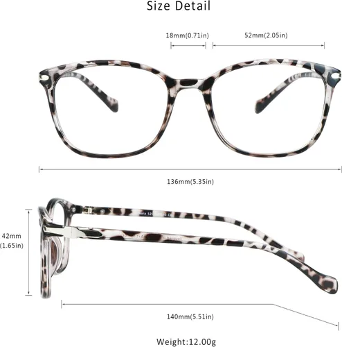 Miniatura 3 de LifeArt Lentes de bloqueo de luz azul, antifatiga ocular, anteojos de lectura para computadora, gafas de TV para hombres y mujeres 16_Nola_Leopard