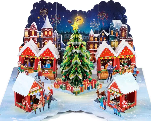 Miniatura 11 de CUTPOPUP - Tarjeta de felicitación con diseño de cardenal, Feliz Navidad, Navidad 3D, Año Nuevo, tarjeta de felicitación (cesta de cardenal)