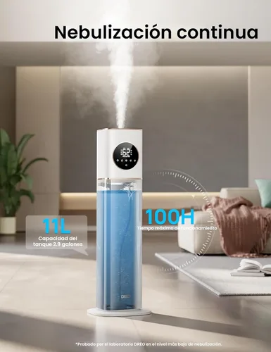 Miniatura 3 de DREO HM735S - Humidificador inteligente de 11 L, habitación grande, 700 pies cuadrados, humidificadores de aire de niebla fría 100H para dormitorio