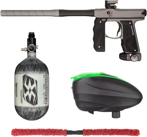 Miniatura 31 de Action Village Empire Mini GS TP Contender Kit de pistola de paintball con tanque 68/4500 Negro Polvo/Negro Polvo