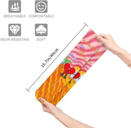Miniatura 3 de HREFZCI Singer Socks Gift Socks For Men Women Heart Decorations
