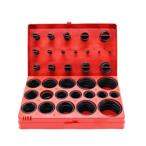 (R) Juego surtido de juntas tóricas métricas Junta de goma universal con estuche sello automotriz 419pcs 32 tamaños 0.118 in-1.969 in
