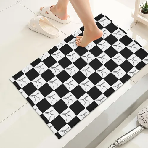 Miniatura 11 de Giwawa Alfombra de baño color beige, antideslizante, lavable, absorbe el agua, de secado rápido, para relajarse, relajarse, respirar, para baño