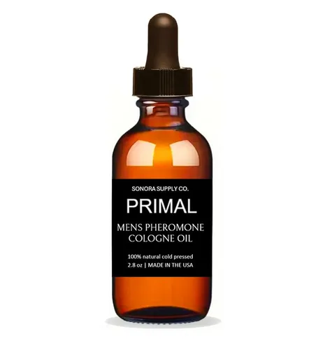 Sonora Supply Co. Aceite de feromonas PRIMAL para hombre, aceite de colonia de feromona, libera la esencia intoxicante cruda del aceite de feromonas