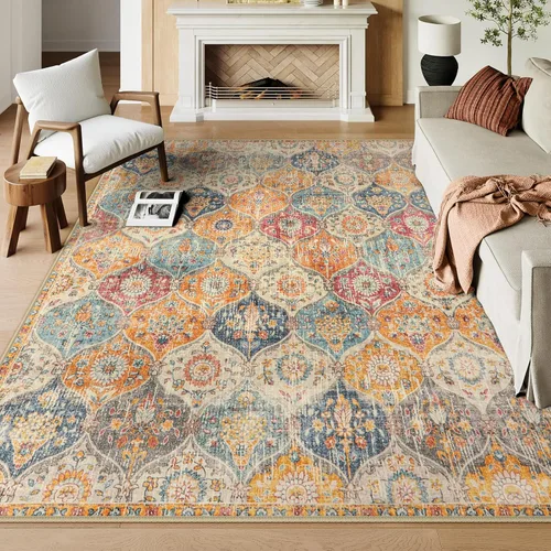 Miniatura 80 de Lahome - Alfombra de marroquí tejida, alfombra para cocina, pasillo, antideslizante, pasillo para entrada, pasillo de lavadero, dormitorio, 274 x