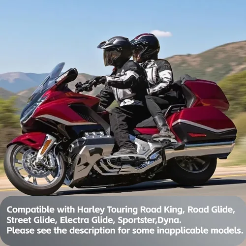 Miniatura 4 de Pisos Amplios para Motocicleta para Conductor y Pasajero Estriberas Frontales y Traseras para Harley Touring, Electra Glide, Road Glide, Road