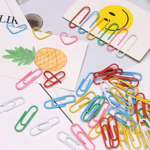 Miniatura 6 de Elisel Clips de papel de colores, 200 piezas de tamaño mediano (1.3 pulgadas), duraderos y resistentes al óxido, ideales para oficina, escuela y uso