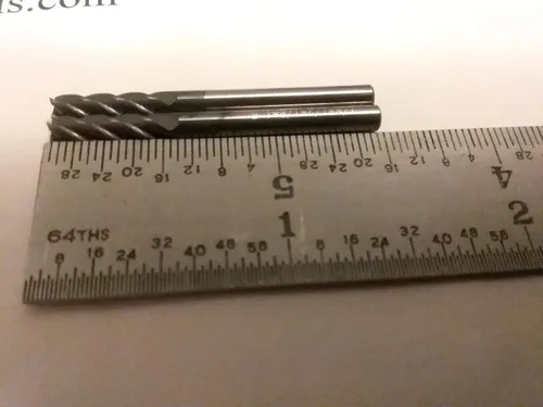 Miniatura 3 de 10 fresas de extremo de carburo sólido recubiertas Tialn de 1/8 pulgadas 4 Flt General Machining #GM1006