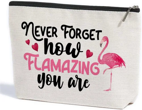 Miniatura 8 de ZHAMEN Bolsa de maquillaje divertida para regalo de cumpleaños de Navidad - Bolsa de cosméticos, Multicolor 0584, Estampado De Letras