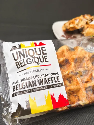 Miniatura 4 de Auténticos waffles belgas de Lieja de azúcar de perlas importados (con chispas de chocolate, [4 waffles] de 3.17 oz) (3.17 oz, 4, unidades)
