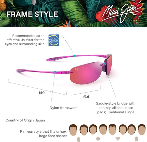 Miniatura 31 de Maui Jim Gafas de sol rectangulares Hookipa