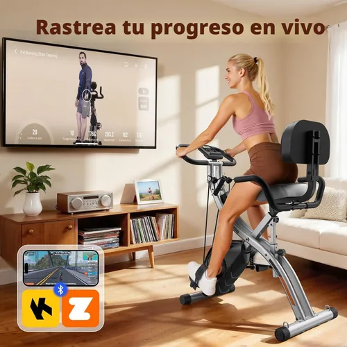 Miniatura 6 de YOSUDA Bicicleta plegable de ejercicio - Bicicleta fija plegable para entrenamiento en el hogar