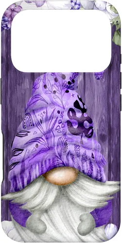 Miniatura 30 de Cute Purple Aesthetic Anemones Flower Pattern Lavender Gnome Case for iPhone 17