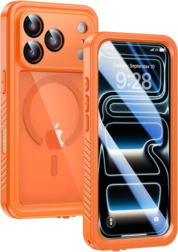 Miniatura 14 de Lanhiem Funda Magnética para iPhone 17 Pro de Privacidad, Funda Impermeable a Prueba de Polvo, [Protector de Pantalla Antiespía Integrado]