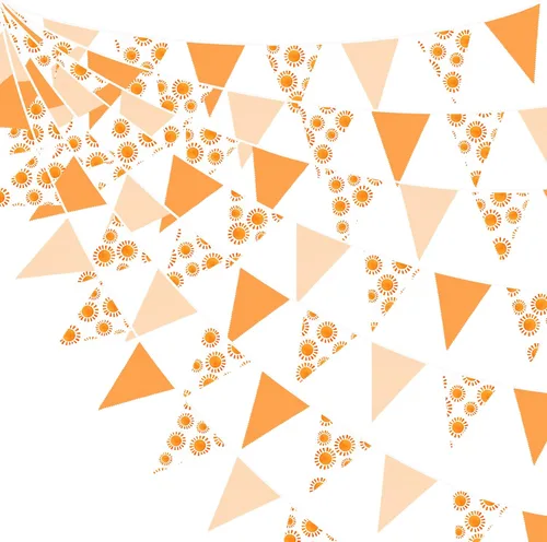 Miniatura 11 de Bandera triangular de tela de algodón para decoración de otoño, boda, cumpleaños, día de Acción de Gracias, hogar, guardería, jardín al aire libre