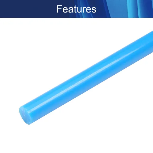 Miniatura 3 de Aicosineg Varilla redonda de plástico de polioximetileno para industria mecánica, color azul, 1/3 x 39-3/8 pulgadas (profundidad x largo), 2
