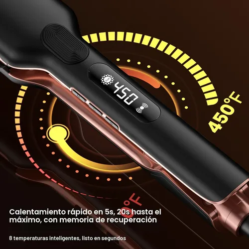 Miniatura 3 de HITTIONA Plancha de cerámica profesional de 1.75 pulgadas de ancho, plancha plana infrarroja para un peinado rápido, calentamiento instantáneo de 5