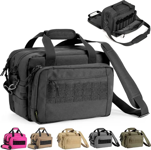 Miniatura 4 de Bolsa para Campo de Tiro, Funda para Pistola, Bolsas para Pistola y Municiones para Pistolas y Municiones, Bolsas de Transporte Blandas de 3 Ramas