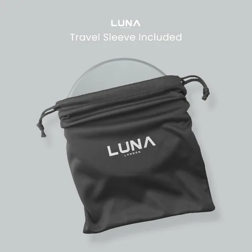 Miniatura 6 de LUNA London Compact Travel Mirror Travel Makeup Mirror with Light LED Lighted Vanity Mirror with 3 Light Modes 7X Magnification Folding Chalk