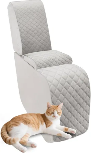 Miniatura 21 de Fundas para sofá modular reclinable, de terciopelo en forma de L, funda de consola central para perros y mascotas, lavable antideslizante, 1 funda