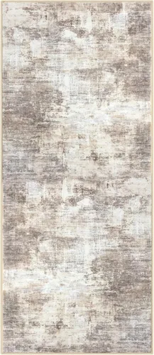 Miniatura 909 de IOHOUZE Alfombra abstracta lavable de 3 x 12 pies para pasillos, antideslizante para cocina, camino de entrada de lana sintética para interiores