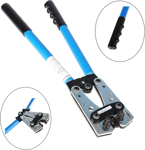 Miniatura 2 de findmall Herramienta de prensado de cables de batería de 6-50 mm² con cortador de cables para 10, 8, 6, 4, 2 y 1/0 AWG, corte de cable de alambre