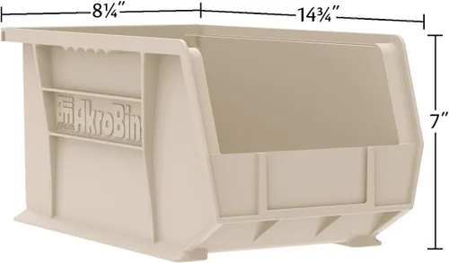 Miniatura 2 de Akro-Mils 30240 AkroBins Contenedores de almacenamiento de plástico, contenedores apilables que ahorran espacio para garaje, despensa, organización