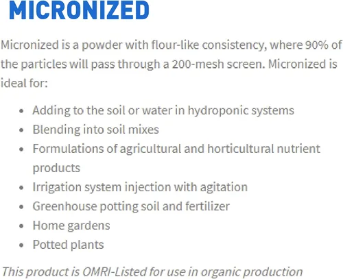 Miniatura 5 de Azomite Fertilizante orgánico micronizado Trace 0-0.2 Bolsa a granel de 67 minerales esenciales con certificación OMRI, 5 libras marrón 05 libras