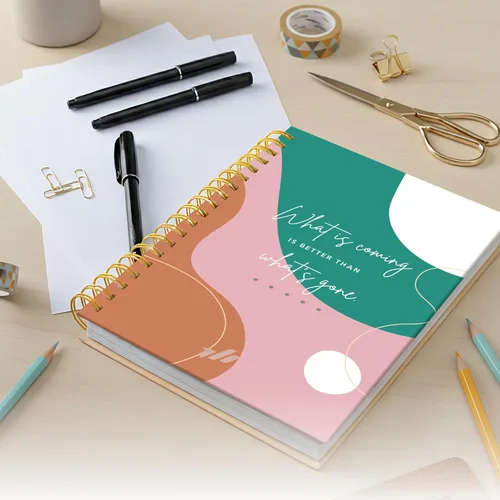 Miniatura 8 de Cuaderno de Espiral - Cuadernos Diario de Espiral de 10.25" x 7.25" con Rayado Universitario, Lindo Cuaderno Diario para Tomar Notas, Mujeres