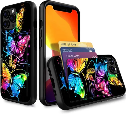 Miniatura 147 de Funda para iPhone Air, funda tipo cartera con ranura para tarjeta oculta, a prueba de golpes, TPU y PC, funda protectora de doble capa para iPhone