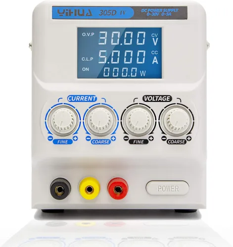 Miniatura 3 de YIHUA Paquete de estación de soldadura profesional 939D+ (verde) con fuente de alimentación de laboratorio CC regulada YIHUA 305D-IV con soporte