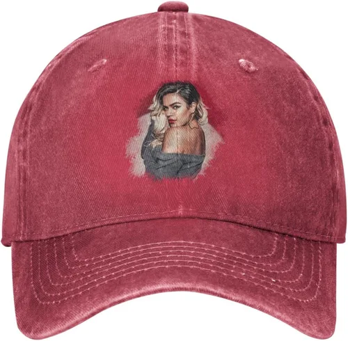 DamaYong Karol Music and G Cap Unisex Adjustable Hip-Hop Fashion Washed Denim Caps for Outdoor Black