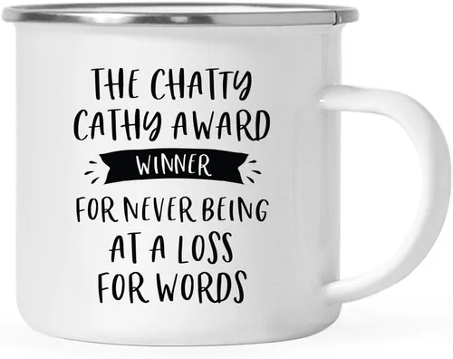 Miniatura 41 de Andaz Press Taza de café de acero inoxidable de 11 onzas con diseño de fogata, regalo divertido para compañero de trabajo, ganador del premio