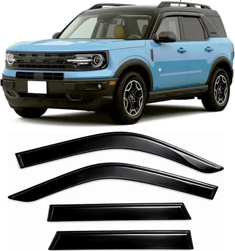 Miniatura 16 de Protectores de lluvia adhesivos 2017-2022 para Honda CR-V Viseras deflectoras de ventana lateral LX EX EX-L Touring 3D onduladas estilo JDM CRV