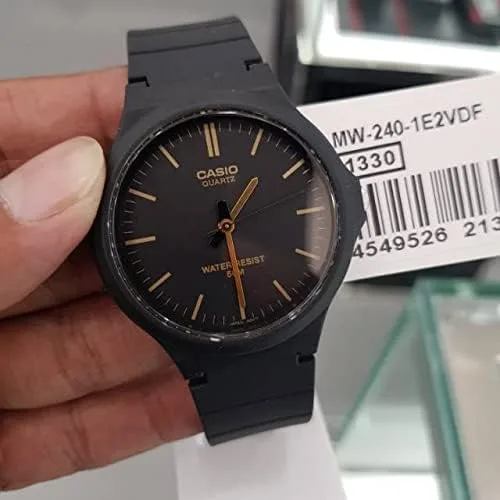 Miniatura 3 de Casio MW240-1E2V - Reloj de cuarzo japonés de resina negra para hombre